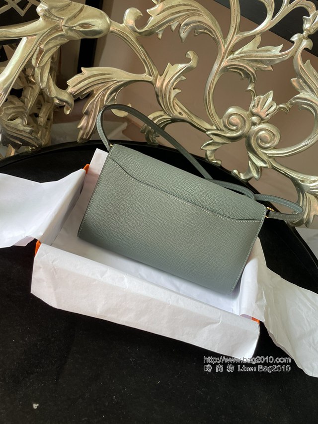 Hermes女士小挎包 愛馬仕Constance康康to go斜挎包 杏仁綠金扣  tdh2312